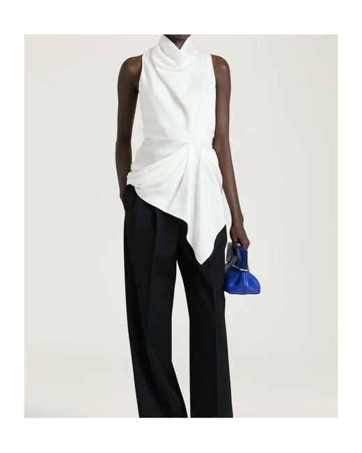 Givenchy White Draped Top