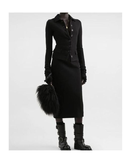 Dolce & Gabbana Black Midi Pencil Skirt
