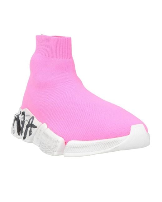 Balenciaga Pink Socks Sneakers