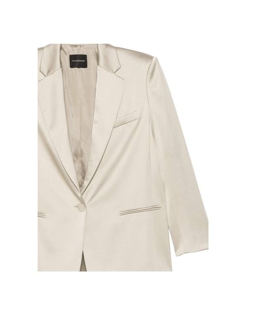 ANDAMANE Natural Single-Breasted Blazer