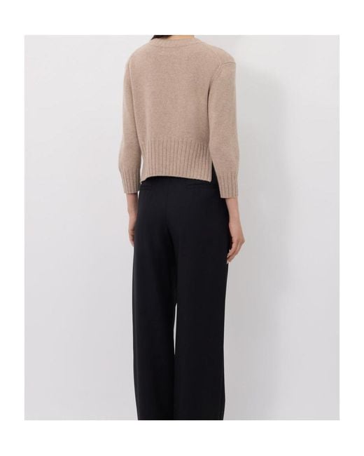 Loulou de Saison Natural Mora Lds Cropped Jumper