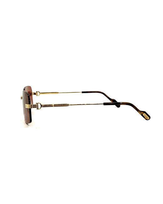 Cartier Pink Rectangular Frame Sunglasses for men