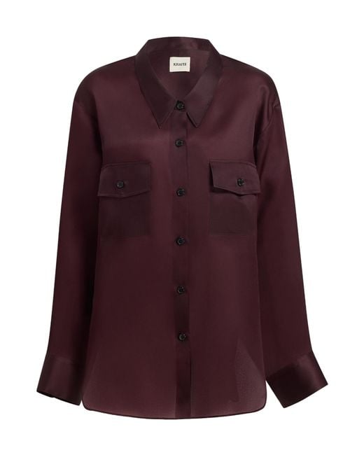 Khaite Purple Long Sleeve Shirt