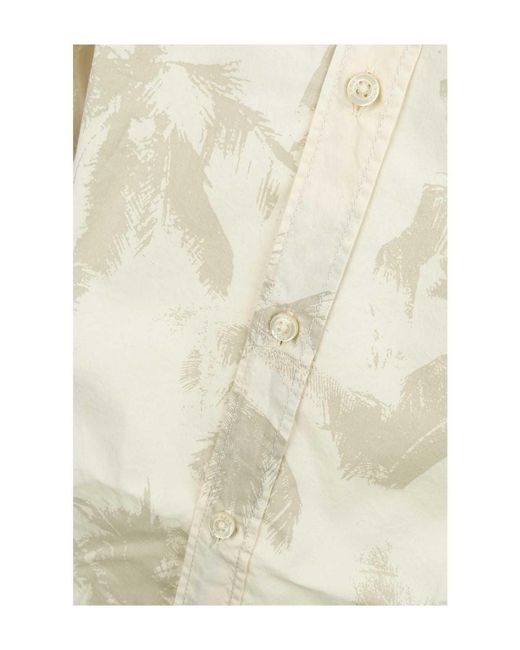 Boss White Patterned Shirt for men