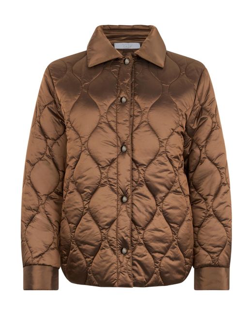 Peserico Brown Diamond-Quilted Down Jacket
