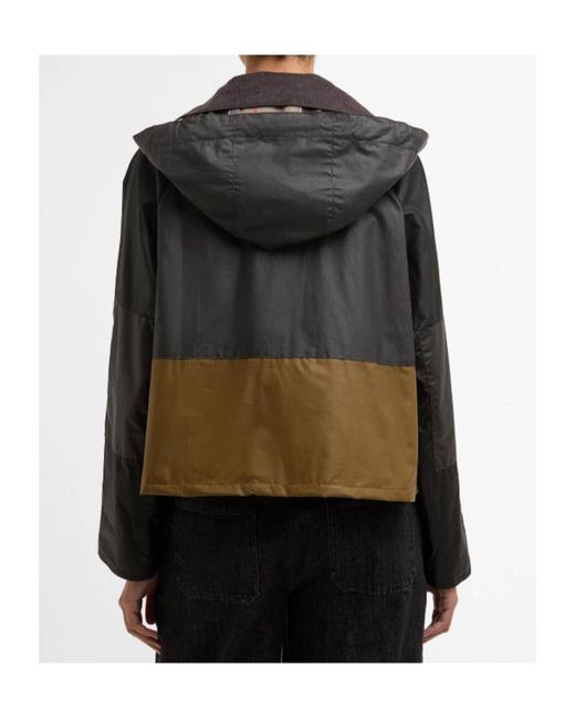 Barbour Black Liza Waxed Jacket