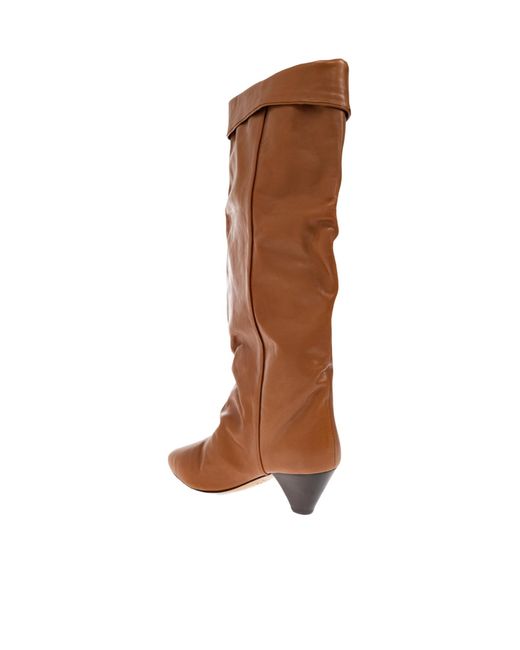 Isabel Marant Brown Elita Braid Detailed Boots