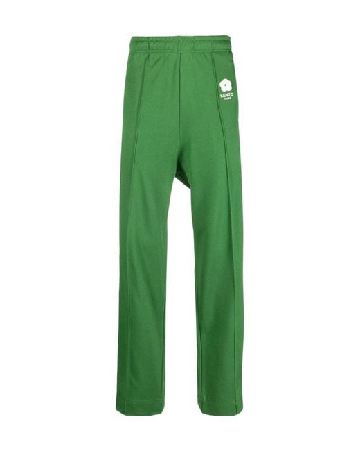 KENZO Green 'Varsity' Joggers for men