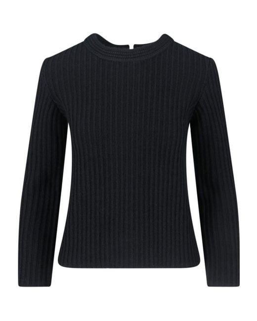 Isabel Marant Black Dixie Ribbed Knit Sweater