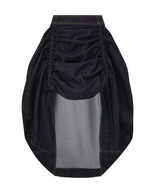 Zimmermann Black Rebellion Denim Skirt