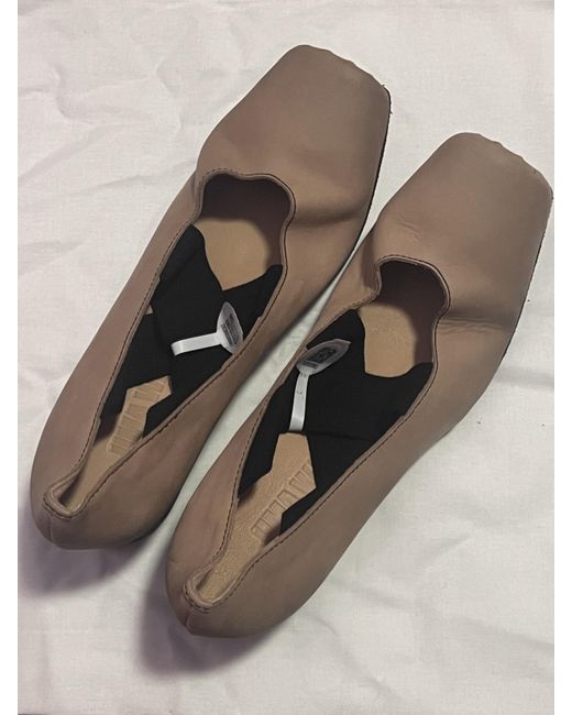 Uma Wang Brown Contrasting Toe-Cap Pumps