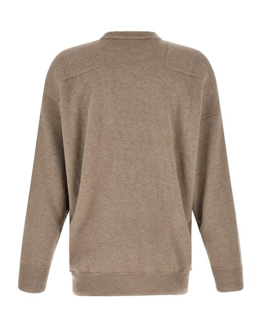 Jil Sander Brown Dropped-Shoulder Sweater for men
