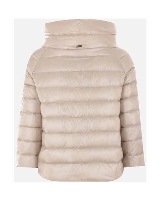 Herno Natural Sofia Padded Mini Cape