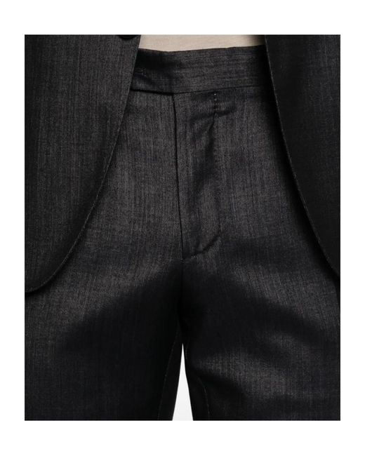 Lardini Black Single-Breasted Classic Suit for men
