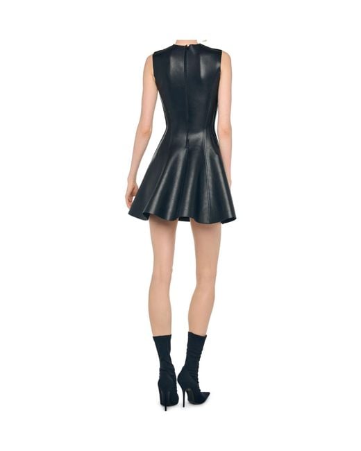 Norma Kamali Black Sleeveless Grace Mini Dress