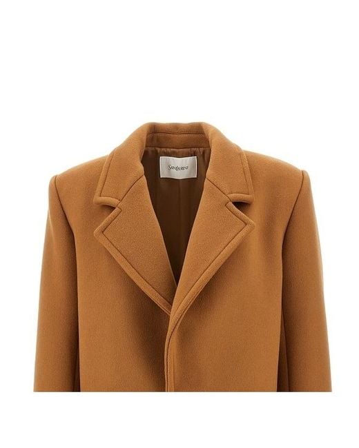 Saint Laurent Brown Long-Sleeved Casual Jacket