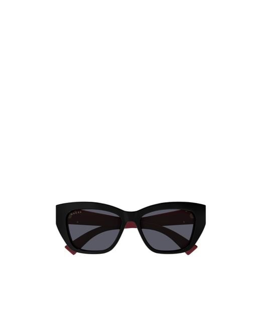 Gucci Black Eyewear Cat-Eye Frame Sunglasses