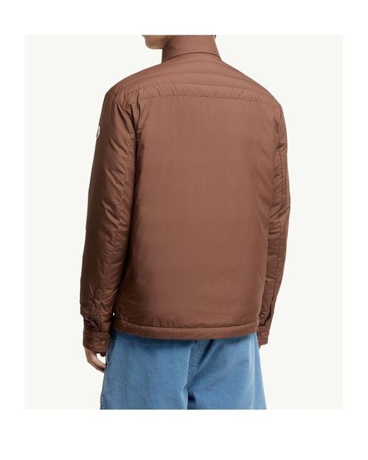 Moncler Brown Vnorviane Mid-Length Down Jacket for men
