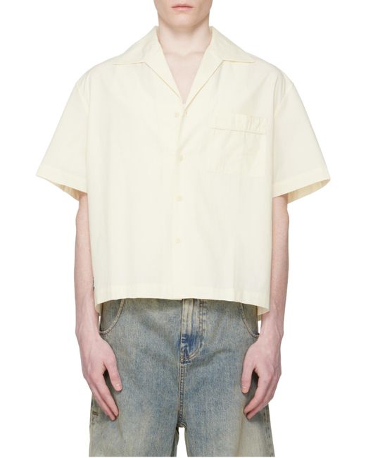 Entire studios White Boxy Short-Sleeve Shirt