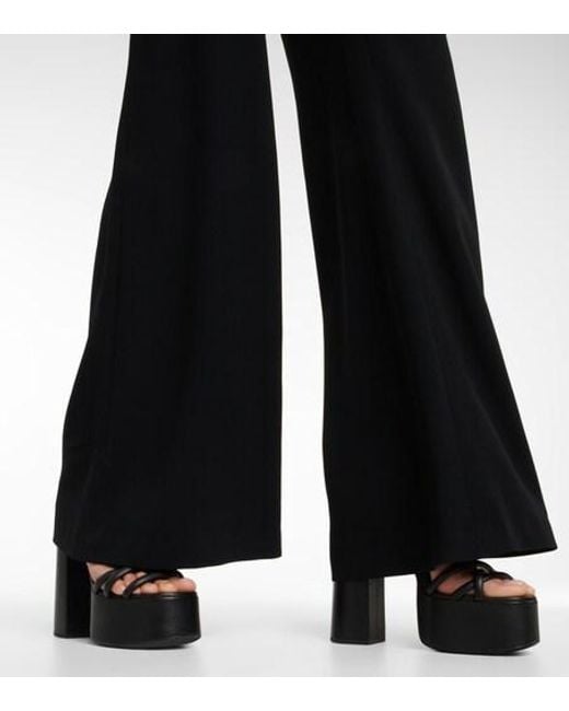 Galvan Black Twister Flared Jumpsuit