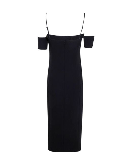 Pinko Blue Off-Shoulder Dress