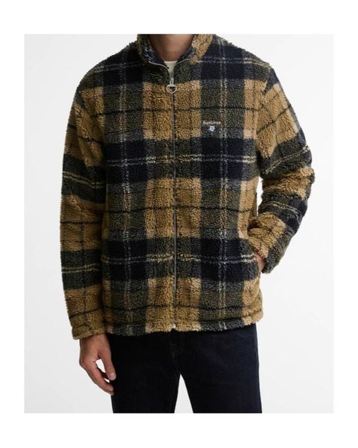 Barbour Multicolor Birchwood Checked Teddy Jacket for men