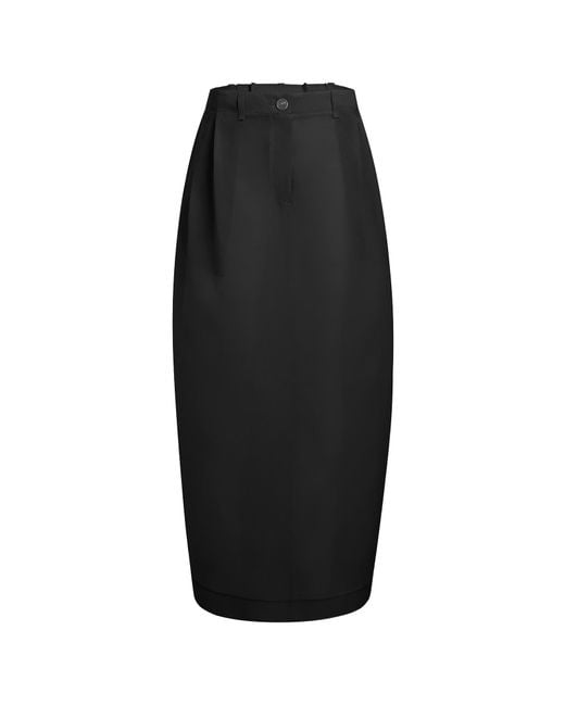 Khaite Black Lucian Skirt
