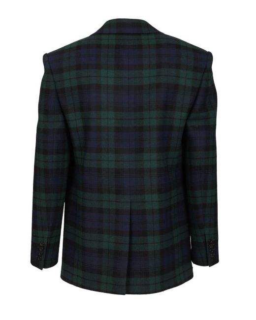 Saint Laurent Black Tartan Jacket for men
