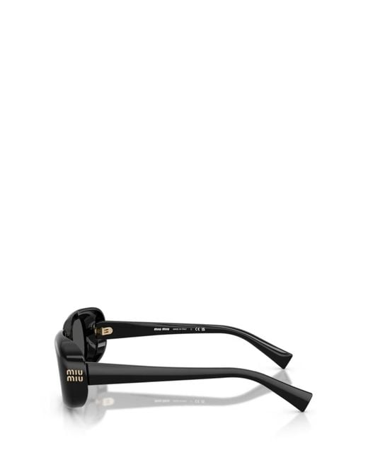 Miu Miu White Square-Frame Sunglasses