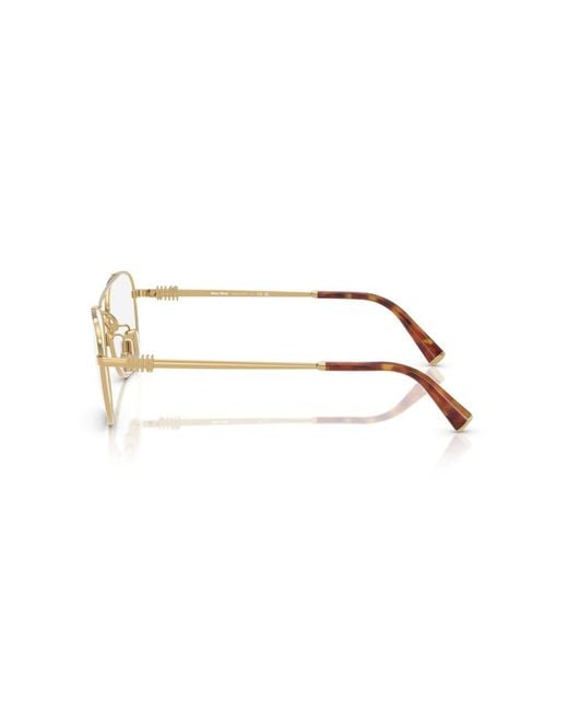 Miu Miu Natural Square-Frame Glasses