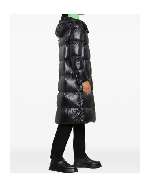 Herno Black Long-Sleeve Hooded Down Jacket