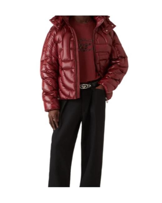 Casablanca Red Quilted Down Puffer Jacket for men