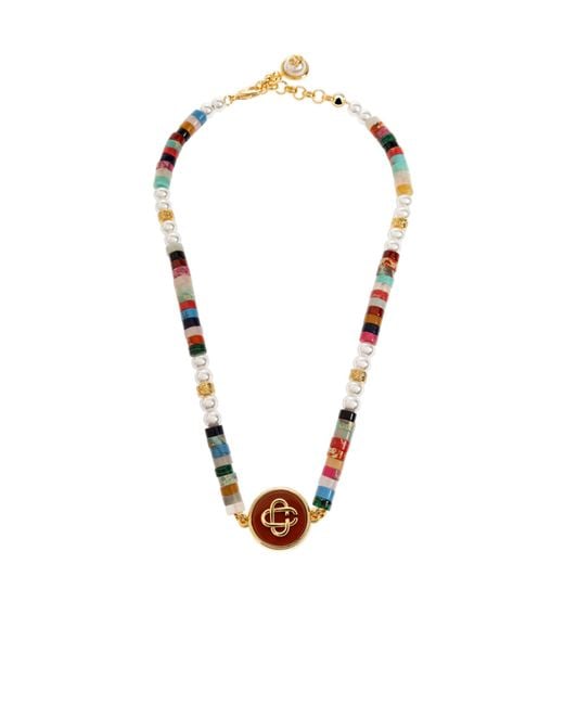 Casablanca White Multi-Colored Necklace for men