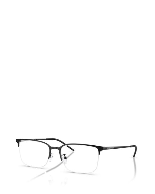 Emporio Armani Metallic Rectangle-Frame Glasses for men