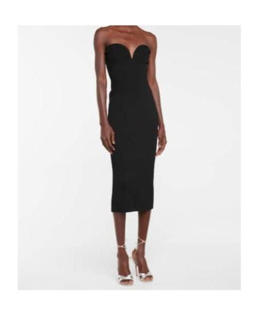Galvan Black Thalia Bustier Dress