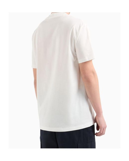 ARMANI EXCHANGE White Regular T-Shirt for men