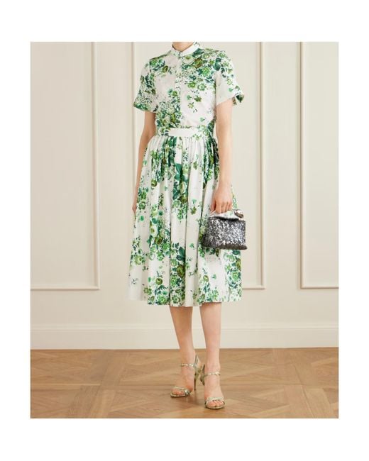 Erdem Gray Bloom Sequin Clutch