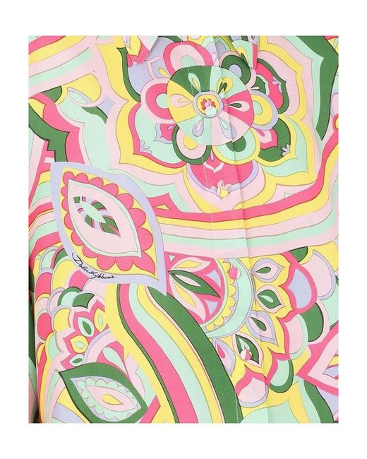 Dolce & Gabbana White 60S Printed Shirt