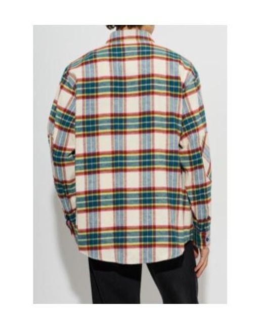DARKPARK Gray Ethan Checked Shirt for men