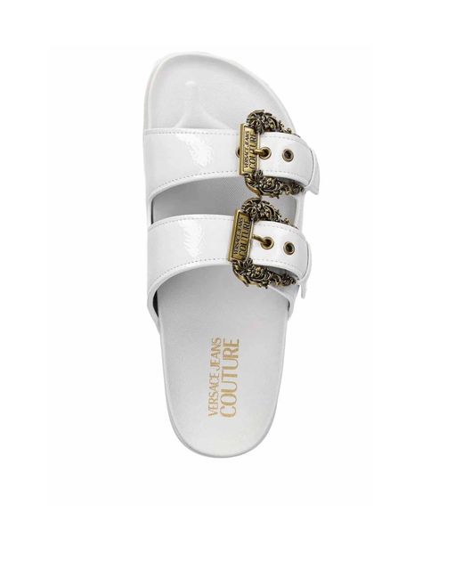 Versace Jeans Multicolor Couture Buckled Platform Sandals