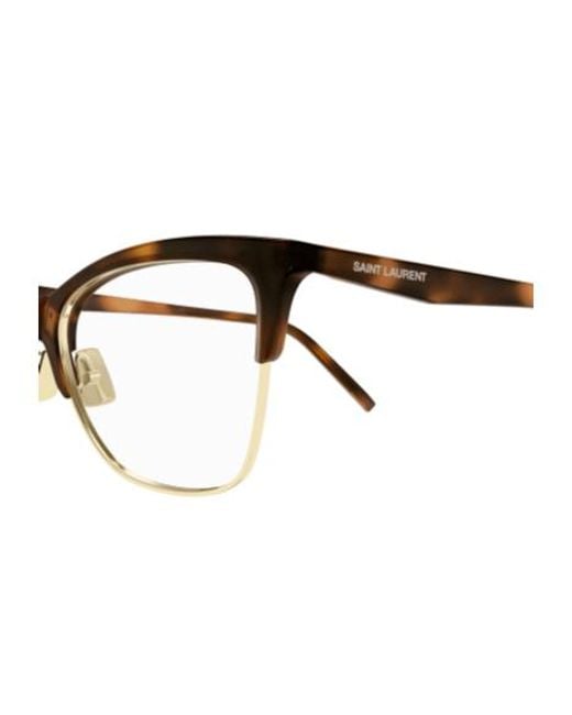 Saint Laurent Multicolor Eyewear Sl 769 Semi-Rim Glasses