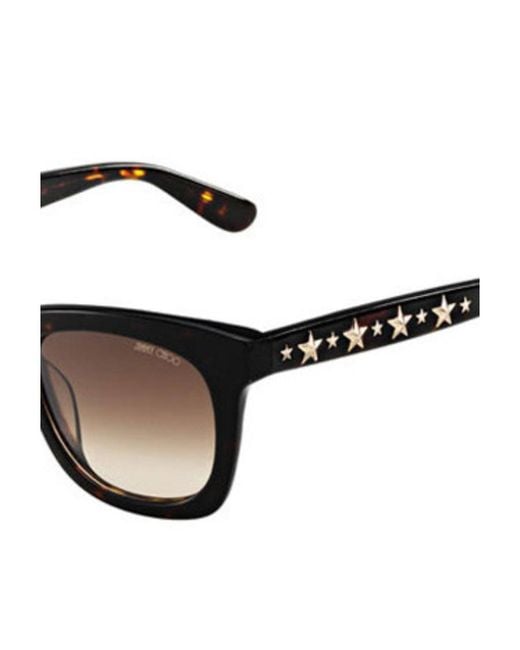 Jimmy Choo Metallic Logo Sunglasses