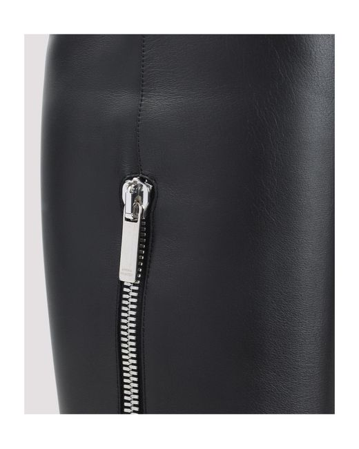 AMINA MUADDI Black Pointed-Toe Boots