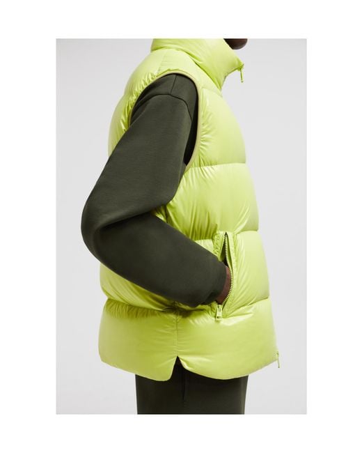 Moncler Yellow Sumido Zip-Up Padded Vest for men