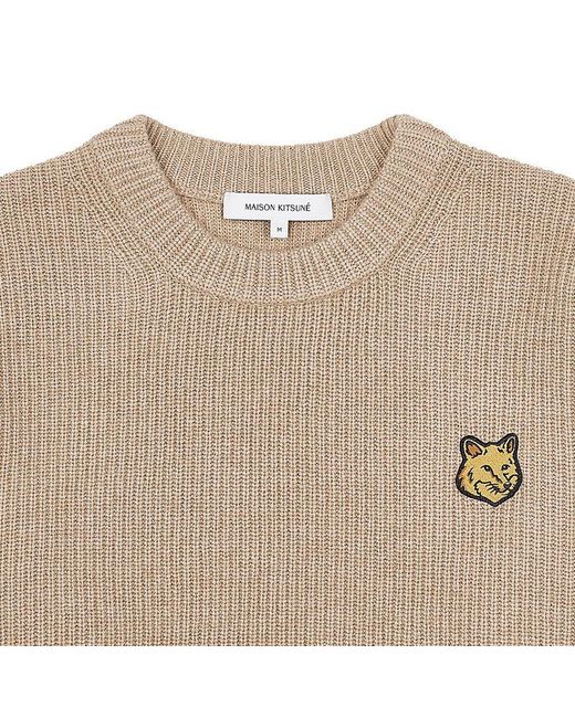 Maison Kitsuné Natural Long Sleeve Sweater for men