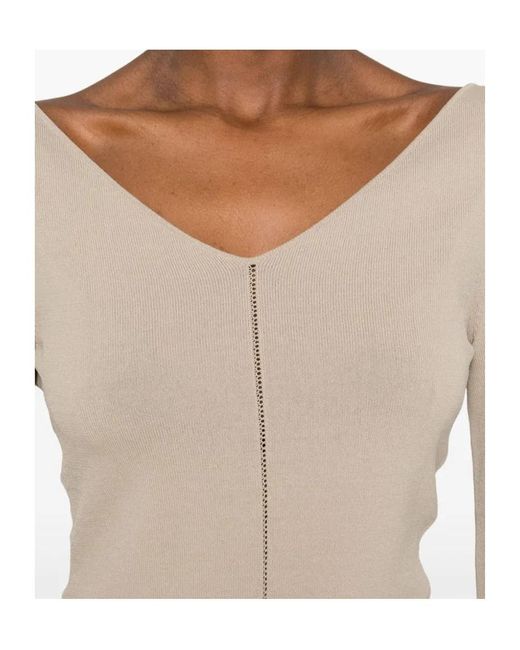Lemaire Natural V-Neck Top