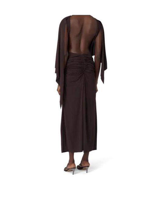 Christopher Esber Brown Pleated Dress