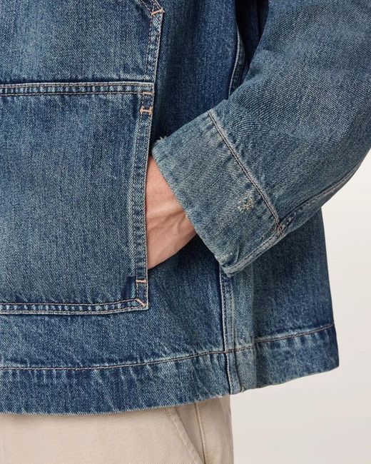 AllSaints Blue Mukesh Jacket for men