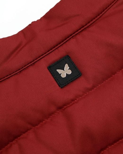 Weekend by Maxmara Red Logo Quilted Down Jacket