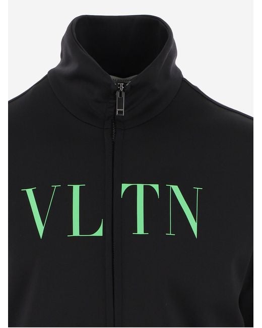 Valentino Black Vltn Zippered Pilot Casual Jacket for men
